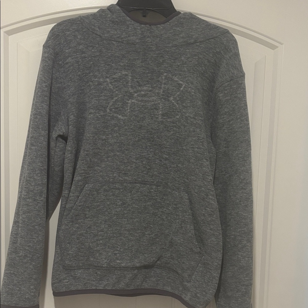 Under Armour Kids Gray Hooded Sweatshirt, size M
